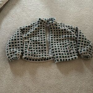 Thick Sherpa cropped jacket